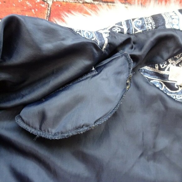 XPOSURE Vintage 100% Silk Track Jacket Outerwear Windbreaker Full-Zip 80s 90s M - Picture 10 of 12